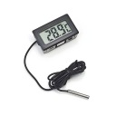 ARSA GO LCD KUCHYŇSKÝ Teplomer DO AKVÁRIOVÉHO TERÁRIÍ VÍNA SONDA čierny