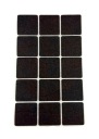 Samolepiace plstené podložky hnedé 30x30mm x15