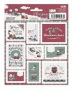 Ozdobné nálepky na vianočné darčeky Snoopy Christmas 18 ks