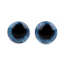 GLITTER BLUE MASKOT EYES 10 mm