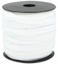 PLETENÁ GUMA Ploché šitie 1cm 10mm - 10m BIELA