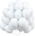 White Balloons Communion Svadobné Svadobné narodeniny 50 ks