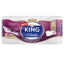 Toaletný papier King celulóza 4 vrstvy 8 roliek