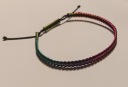 DÚHOVÝ NÁRAMOK ŠŤASTIA PRIATEĽSTVO FAREBNÝ MACRAME RUŽOVÝ