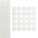 Koncovky Farba WHITE PE LAMB Samolepiaca nábytková koncovka, priemer 14 mm
