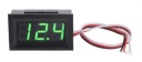 VOLTMETER 4,5-30VDC V POUZDRE, TRI VODIČY (NAPÁJANIE + MERANIE), ZELENÝ