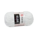 100g YarnArt Velúrová polyesterová priadza, biela 840