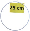 BIELY HRUBÝ 5mm krúžok/ráfik na lapače snov, 25 cm