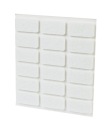 Plstené podložky 15 x 30 mm pre biely plstený nábytok