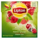 Lipton Raspberry Pomegranate expresné zelené čajové pyramídy 20 ks 28g