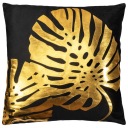 LESKLÝ 2GL GLAMOUR OBLIEC NA VANKÚŠ 45x45cm ZLATO ČIERNA VELÚR