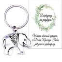 ĎAKUJEME HOSTOM DARČEK SVADOBNÝ SVADOBNÝ SVADOBNÝ SLON SPOMIENKY KĽÚČOVKA