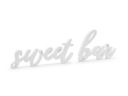 Drevená tabuľka na stôl - Sweet bar, 10 x 37 cm