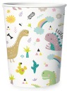 Dinosaury papierové narodeninové poháre, 6 kusov