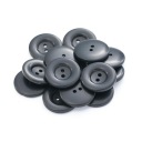 Gombíky 22mm dva otvory 10ks čierne