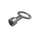 Zamak kľúč na skrinkové zámky, trojuholníkový, 9 mm