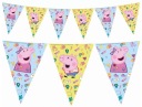 Narodeninová girlanda Vlajky Prasiatko Peppa 230 cm Narodeninové