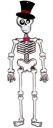 Závesná dekorácia Skeleton Dvere Wall Halloween Skeleton 95 cm