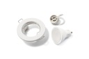 SET PEVNÝCH BIELICH HALOGÉNOVÝCH SVIETIDIEL + LED ŽIAROVKA 1,5W + GU10 6000K