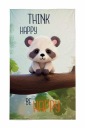 Osuška do škôlky 30x50 Panda, modrá, detská bavlna