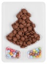 ČOKOLÁDOVÝ SET VIANOČNÝ STROMČEK - mliečna čokoláda + mini lentilky 105g