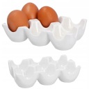 KONTAJNER NA VAJCIA organizér na chladničku box porcelánový podnos na vajíčka 6x