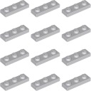 LEGO tanier 1x3 svetlosivá LBG 4211429 3623 - 12ks
