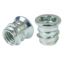 10x nástrčná skrutka M8 x 13 mm, dvojzávitová, skrutkovacia, drážkovaná skrutka do dreva