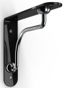 Podpera police PALLADIO Black Chrome 23cm