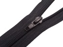 Páska na zips #7, špirála, 1 m + 1 zips, čierna