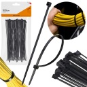 Sťahovacie pásky, zipsy, sťahovacie pásky, čierne, 2,5 x 150 mm - 100 ks.