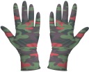 Záhradné rukavice 4WRK MONSOON CAMO RED, veľkosť 9 - L, 1 pár