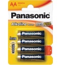Alkalické batérie Panasonic AA LR6 1,5V 4 ks
