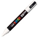 Uni popisovač s POSCA PC-5M bielou farbou 1,8-2,5mm