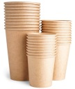 Papierové šálky na kávu KRAFT hrnček 300ml 50ks (na ďalší predaj)