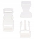 SPONA PLASTOVÁ 20mm 2cm Biela 10ks spona