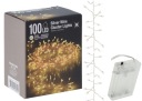 LED CLUSTER RRY LAMP reťaz, 1 m, na batérie, teplé biele svetlo