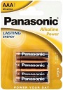 AAA BATÉRIE PANASONIC ALKALICKÉ SILNÉ 4 KS.