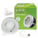 Hermetické halogénové očko pre Soffit White IP44 + GU10 + zásuvka
