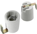 Keramický držiak lampy KANLUX E14 pre žiarovku E14-F HLDR s malým závitom