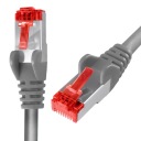 RJ45 LAN kábel CAT 6 S/FTP AWG27 LSZH sivý 3m