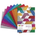 GLITROVÁ papierová podložka A5, 10 trblietavých farieb, Happy Color
