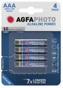 AgfaPhoto AAA alkalická batéria (R3) 4 ks