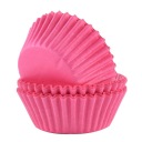Ružové tmavé košíčky na muffiny 60 ks
