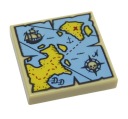 LEGO Plate Pł 2x2 Mapa/Ostrov/Loď 3068/6100077