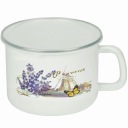Hrnček SMALTOVANÝ S POKRČKOU 16cm 2L