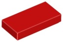 LEGO TILE 3069b DLAŽDICA 1x2 červená NOVINKA (1g)