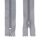 ŠPIRÁLOVÝ Zips #3 TENKÝ - 18 CM - ŠEDÝ