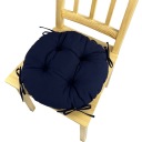 Podsedák na stoličku taburetka 35cm NAVY BLUE CIRCLE