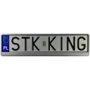 Rám na ŠPZ na STRIEBORNÉ AUTO SO SCHVÁLENÍM PL DE EU